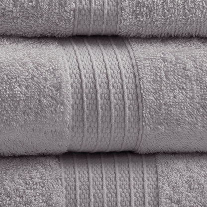 Organic 6 Piece Organic Cotton Towel Set - Grey