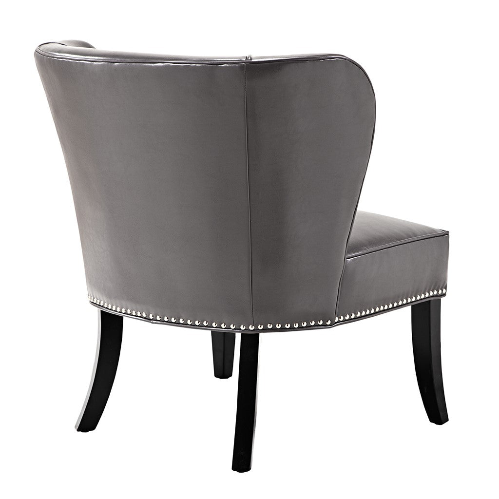 Hilton Armless Grey Accent Chair