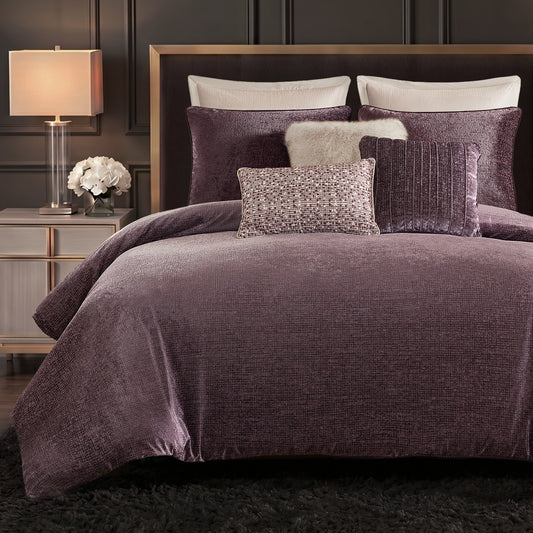 Sterling Jacquard Collection Oversized Duvet Style Comforter Set - Mauve