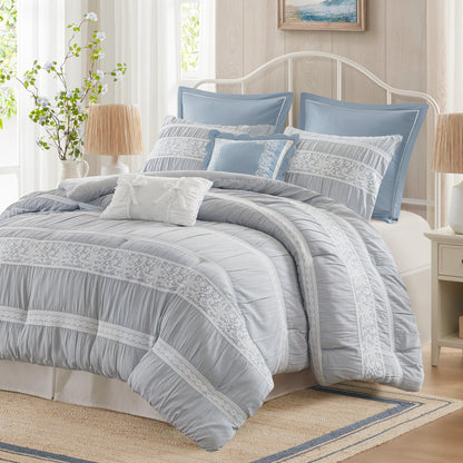 Perryn Comforter Set - Blue