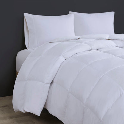 Heavy Warmth Goose Feather and Down Oversize Comforter - White