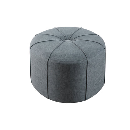 Ferris Oval Ottoman - Blue Multi
