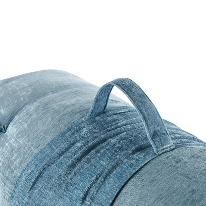 Edelia Poly Chenille Lounge Floor Pillow Cushion - Aqua