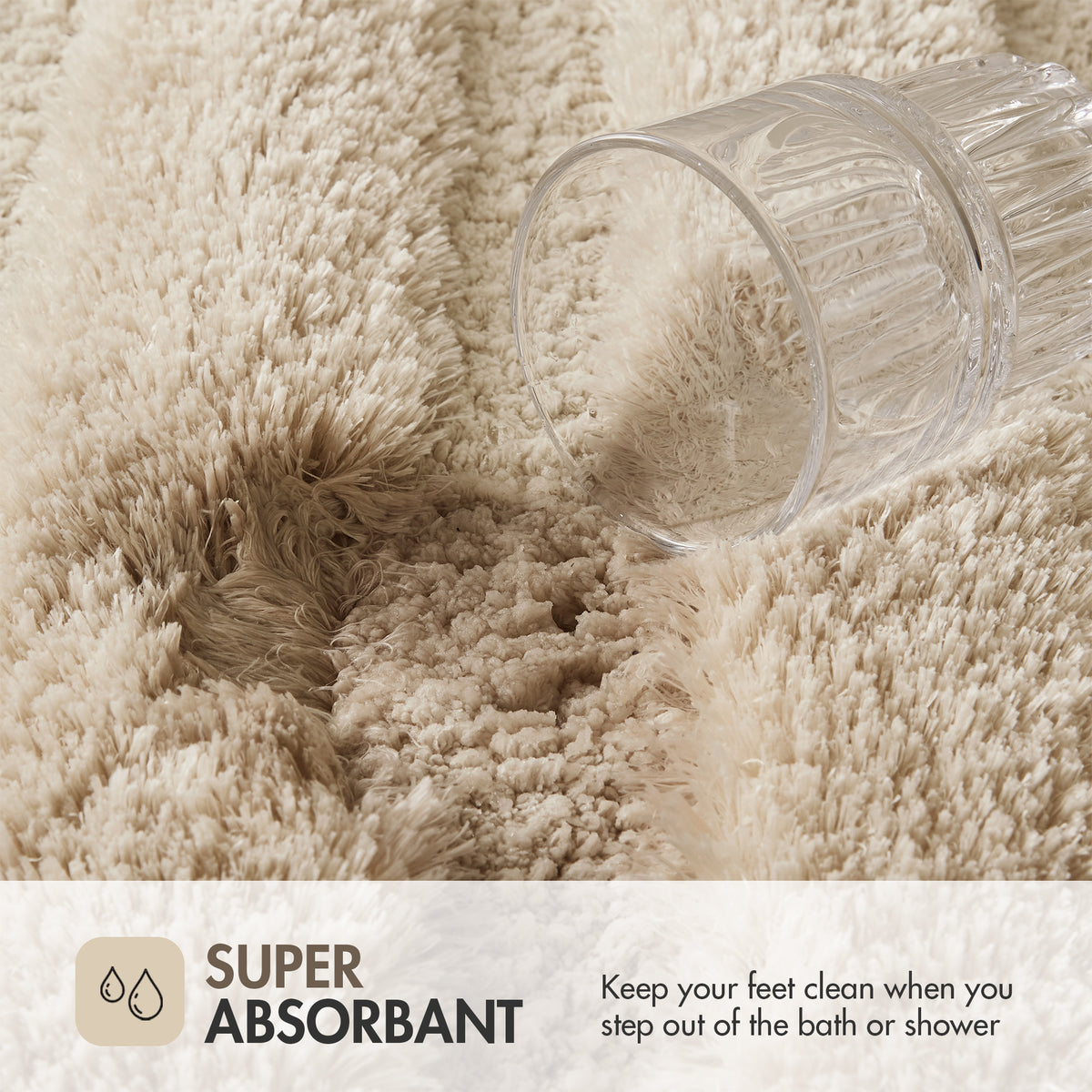 Tufted Pearl Channel Rug - Wheat