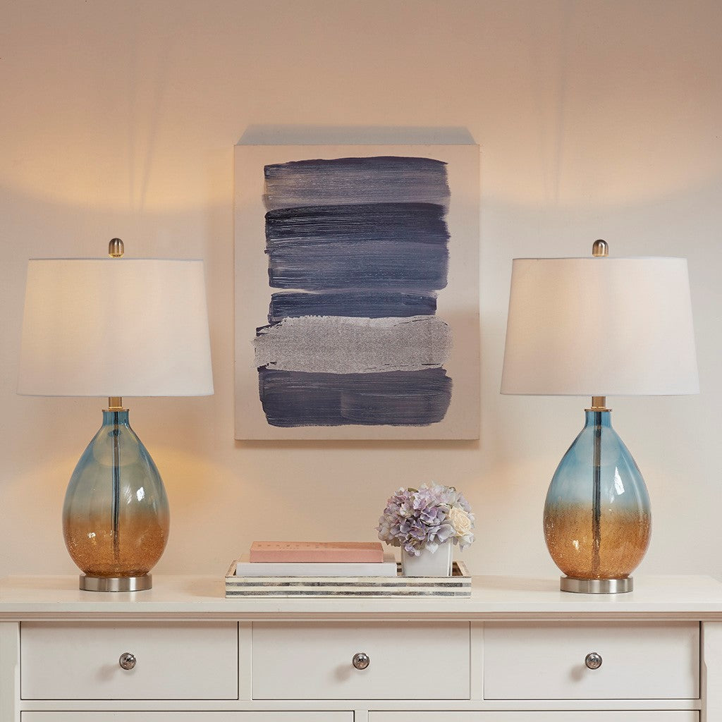 Cortina Blue Table Lamp Set of 2