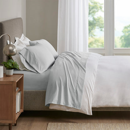 Smart Cool Microfiber Sheet Set - Light Grey