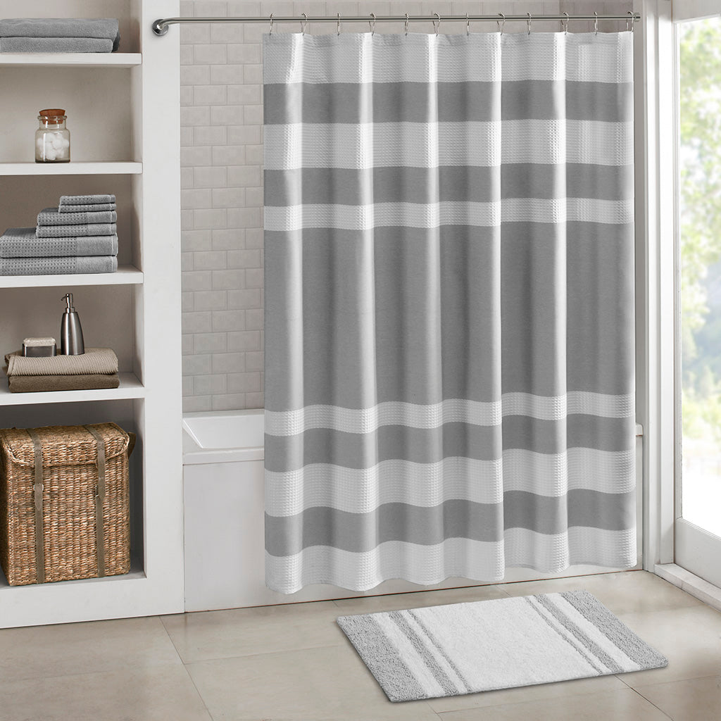 Spa Cotton Reversible Bath Rug - Grey