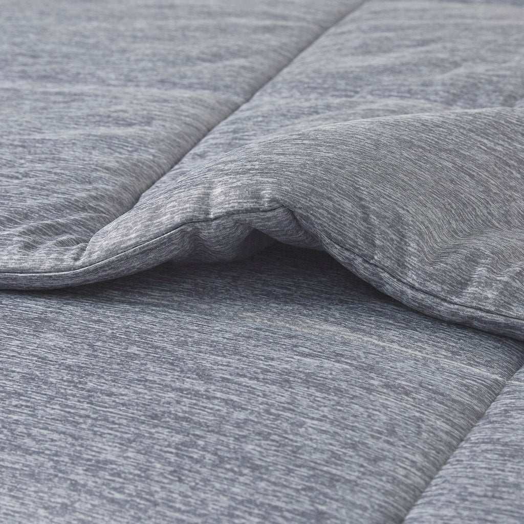 Comfort Cool Jersey Knit Oversized Down Alternative Comforter - Grey