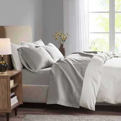 Luxurious Brushed Microfiber Deep Pocket Sheet Set - Grey