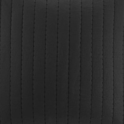 Camila Cotton Quilted Euro Sham - Black