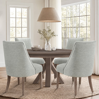 Winfield Upholstered Dining chair Set of 2 - Light Green