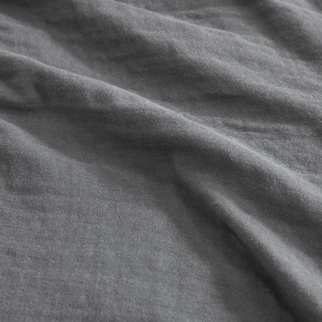 Gauze 100% Cotton Lightweight Blanket - Charcoal
