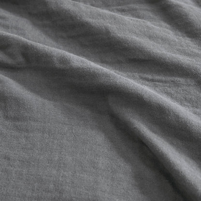 Gauze 100% Cotton Lightweight Blanket - Charcoal