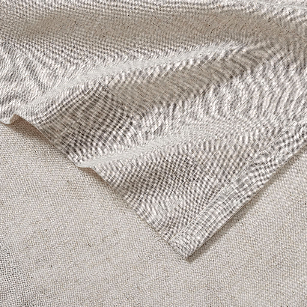 Kyler Linen Blend Light Filtering Curtain Panel Pair - Natural