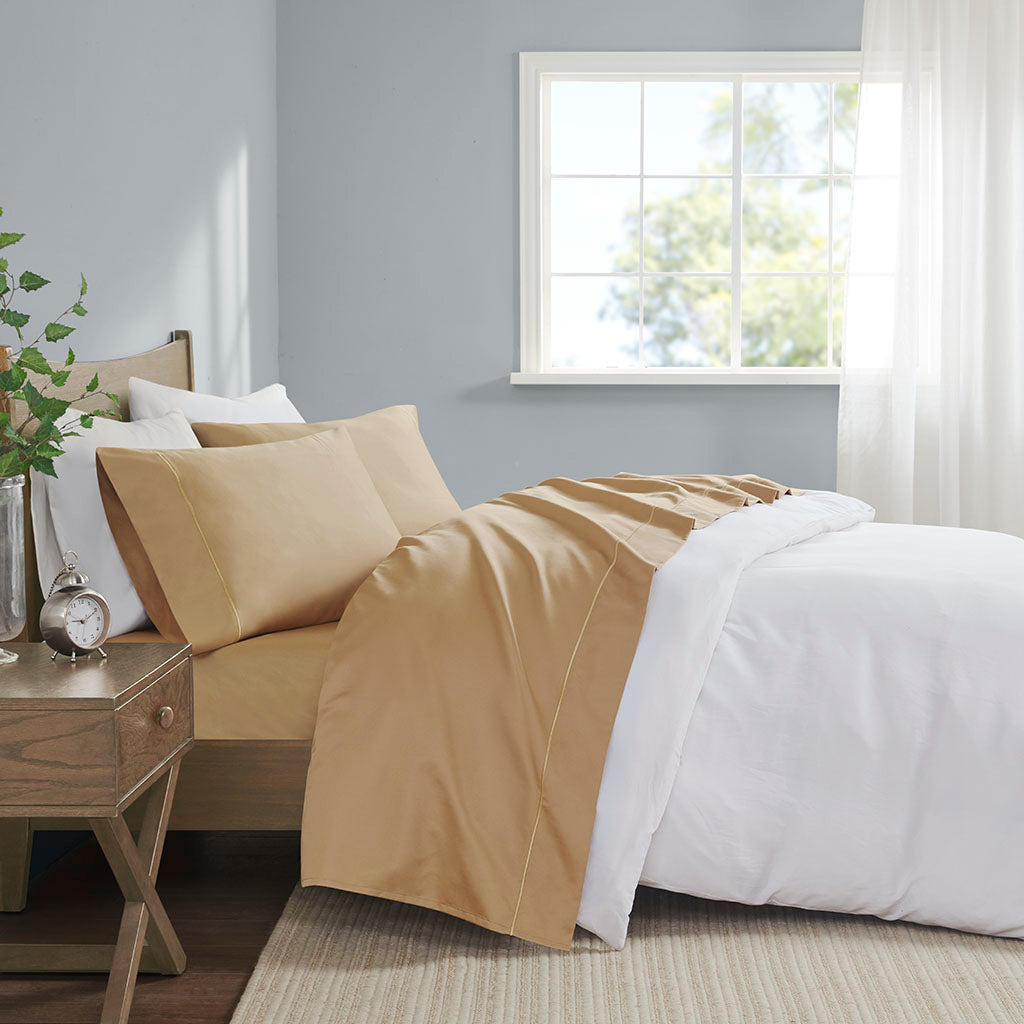 600 Thread Count Pima Cotton Sheet Set - Gold