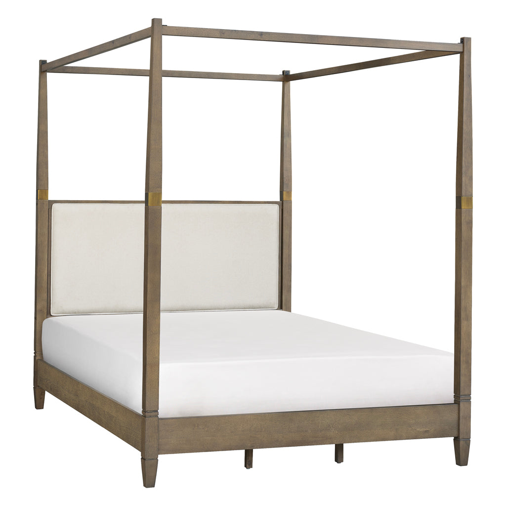 Baylor Canopy Bed Queen - Brown