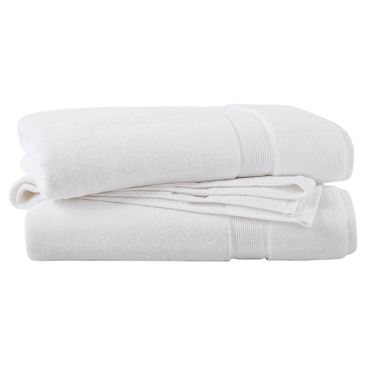 800GSM 100% Cotton Bath Sheet 2 Piece Set - White