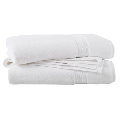 800GSM 100% Cotton Bath Sheet 2 Piece Set - White