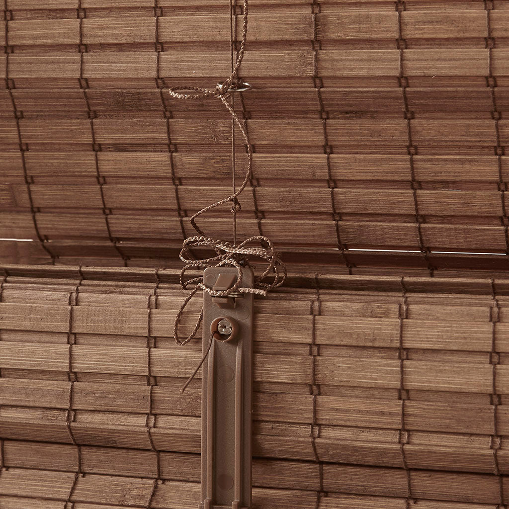 Eastfield Bamboo Light Filtering Roman Shade 64"L - Teak