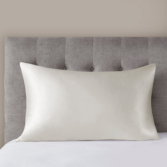 100% Mulberry Silk Pillowcase Single Piece - Ivory