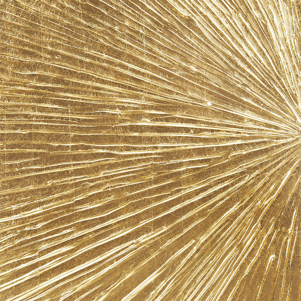 Sunburst Hand Painted Triptych 3-piece Dimensional Resin Wall Art Set - Gold