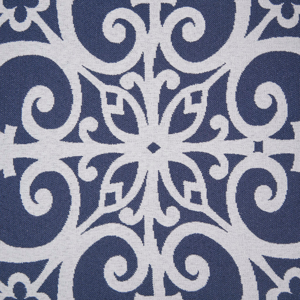 Kirby Push Back Recliner - Navy Multi
