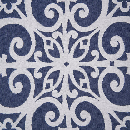 Kirby Push Back Recliner - Navy Multi