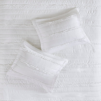 Celeste 4 Piece Microfiber 2-in-1 Duvet Set - White