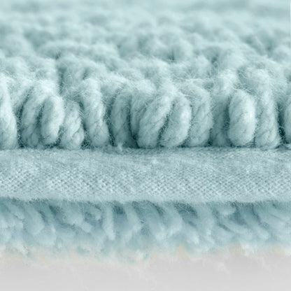 Splendor 100% Cotton Tufted 3000 GSM Reversible Bath Rug - Blue
