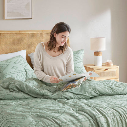 Gigi Comforter Mini Set - Sage Green