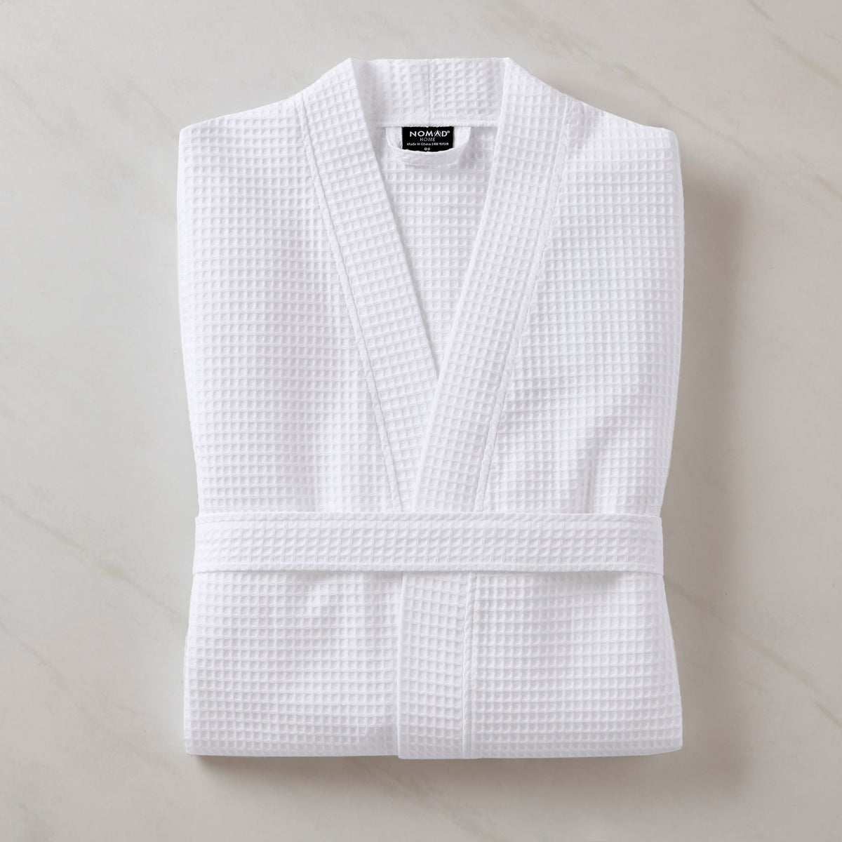 Waffle Premium Bath Robe - White