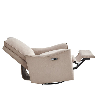 Cameron Power Recliner 3-in-1 with Swivel, Glider, Charging Station - Beige