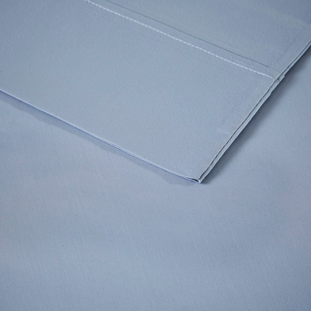 1500 Thread Count Cotton Blend 4 PC Sheet Set - Blue