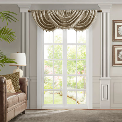 Avignon Waterfall Valance (Single) - Champagne