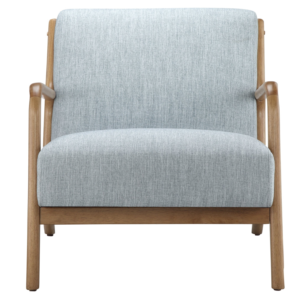 Novak Mid-Century Modern Accent Armchair - Light Blue