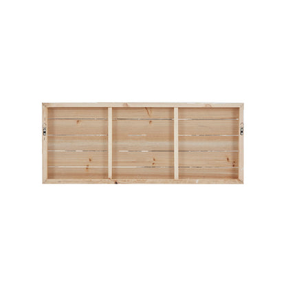 Perched Birds Hand Painted Wood Plank Panel Wall Decor - White/Grey