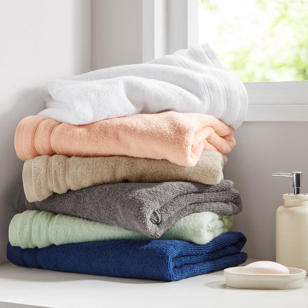 400GSM Essential Bundle Quick Dry 100% Cotton Towel Set - White