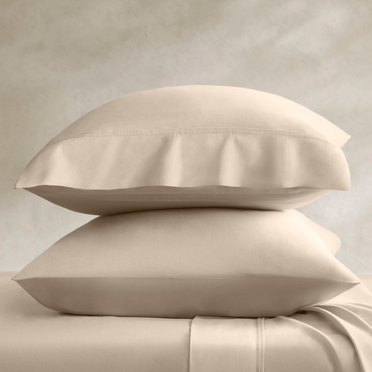 100% Egyptian Cotton Sateen Pillowcase Set - Linen