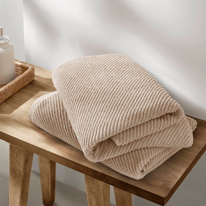 Diagonal Ribbed - Beige