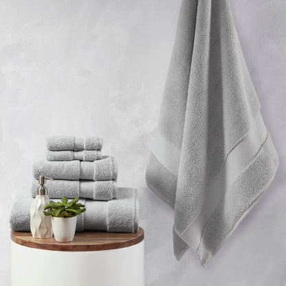 Splendor 1000gsm 100% Cotton 6 Piece Towel Set - Grey