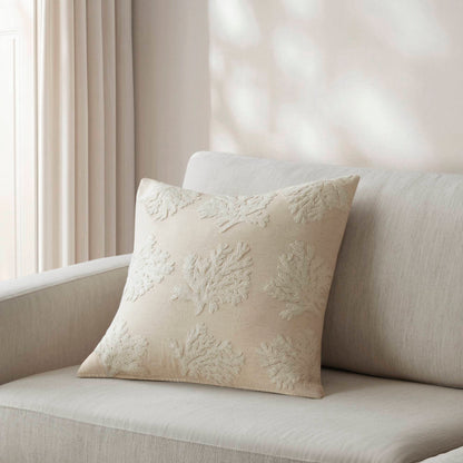 Camila Coral 1 Piece Cotton Pillow Cover - Linen