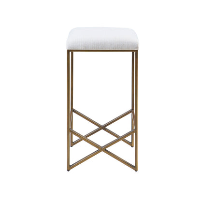Marino Backless Upholstered Counter Stool 26"H - Ivory
