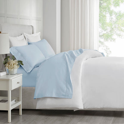 500 Thread Count Egyptian Cotton Deep Pocket Sheet Set - Light Blue