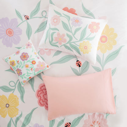 Floral Comforter Set - Pink