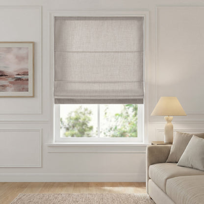 Mira Cordless Roman Shade - Grey