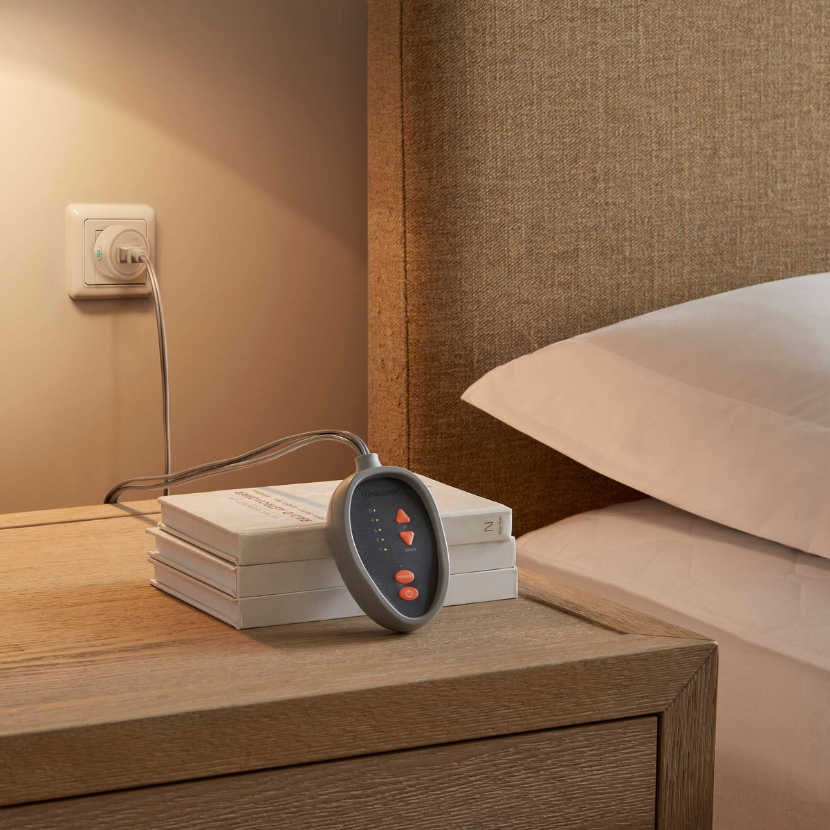 Cotton Blend Heated Mattress Pad - White
