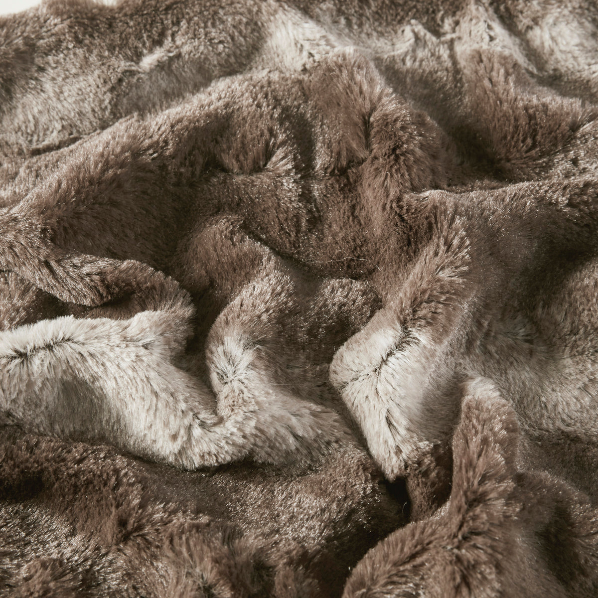 Zuri Faux Fur Throw - Brown