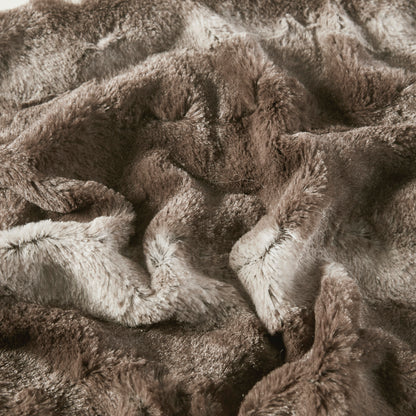 Zuri Faux Fur Throw - Brown