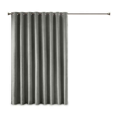 Maya Printed Heathered Blackout Window Patio Panel - Grey