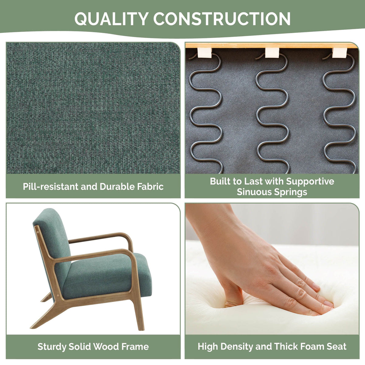 Novak Lounge Chair Set of 2 - Teal